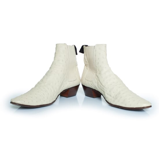 Saint Laurent Wyatt Stiefel aus Straußenleder - Image 5