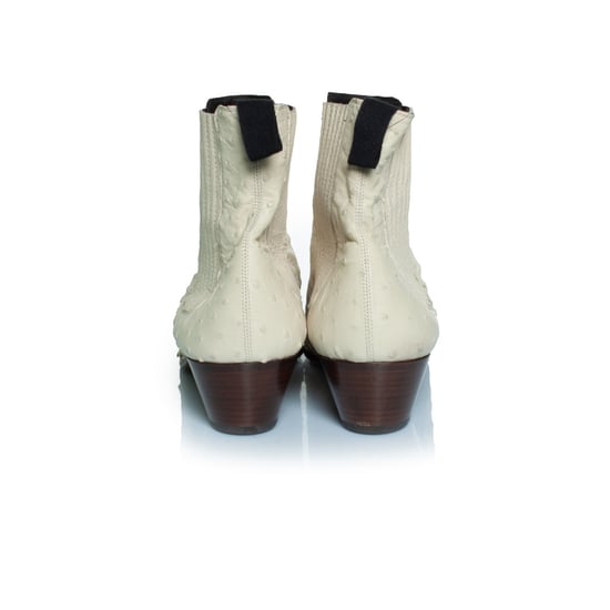 Saint Laurent Wyatt Stiefel aus Straußenleder - Image 6