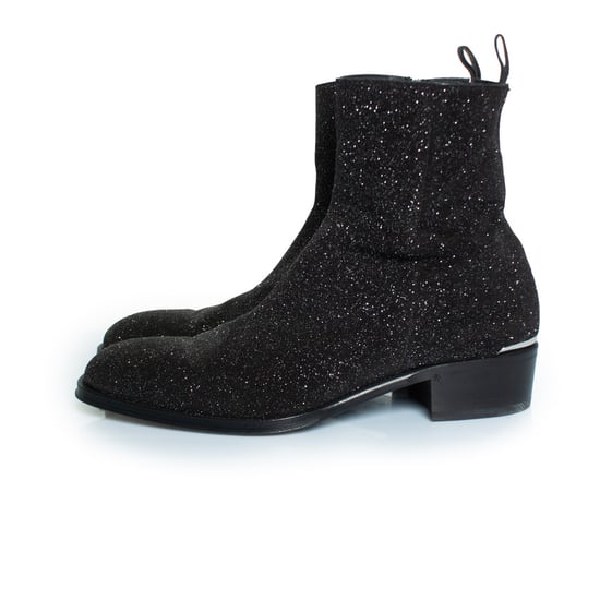 Alexander McQueen Glitzer-Ankle-Boots in Schwarz - Image 2