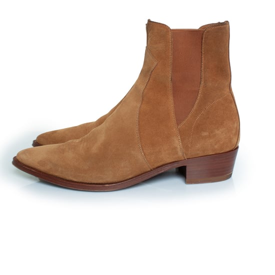 Celine Camarque Western Chelsea Boots Cognac - Image 2