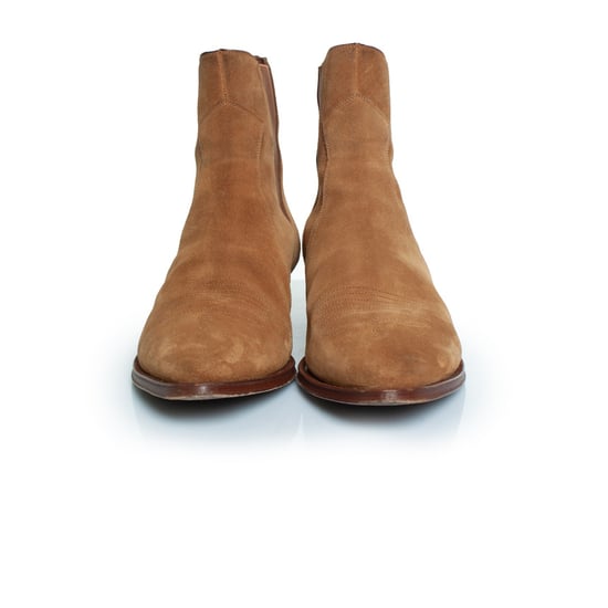 Celine Camarque Western Chelsea Boots Cognac - Image 3