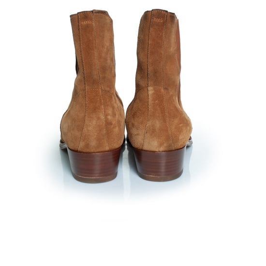 Celine Camarque Western Chelsea Boots Cognac - Image 5