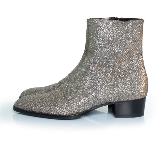Saint Laurent Glitter Wyatt Stiefel Viper Night Herbst/Winter 2016 - Image 2