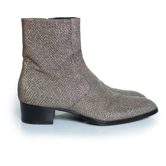 Saint Laurent Glitter Wyatt Stiefel Viper Night Herbst/Winter 2016 - Image 4