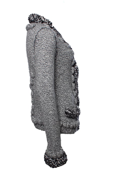 Alexander McQueen grauer Strickcardigan - Image 4