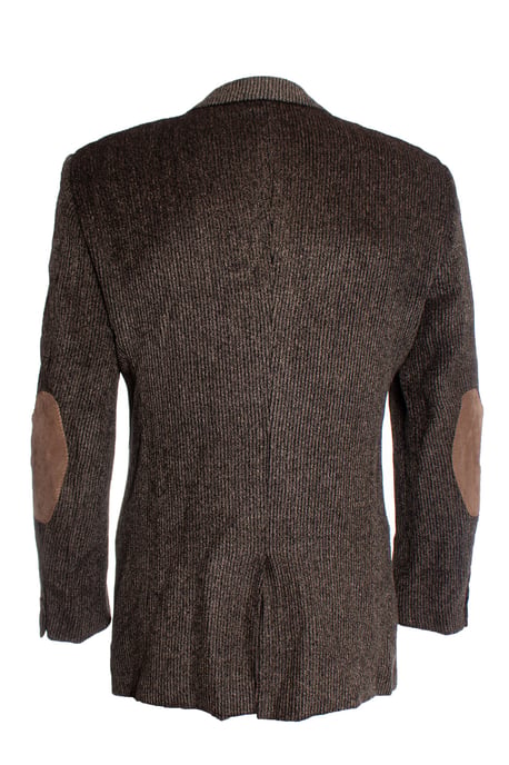 Giorgio Armani Brauner Ripp- Wollblazer - Image 2