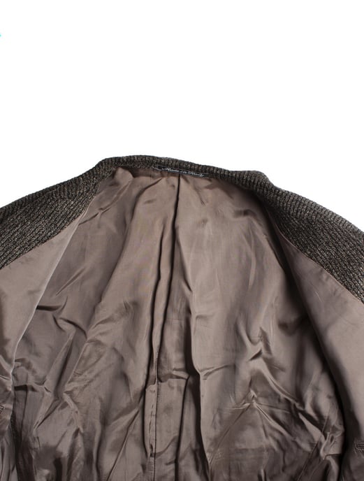 Giorgio Armani Brauner Ripp- Wollblazer - Image 5