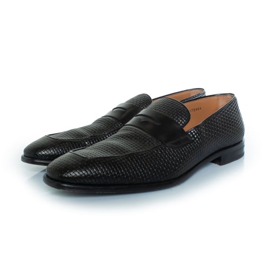 Boss Lisbon Loafer aus gewebtem Leder - Image 1
