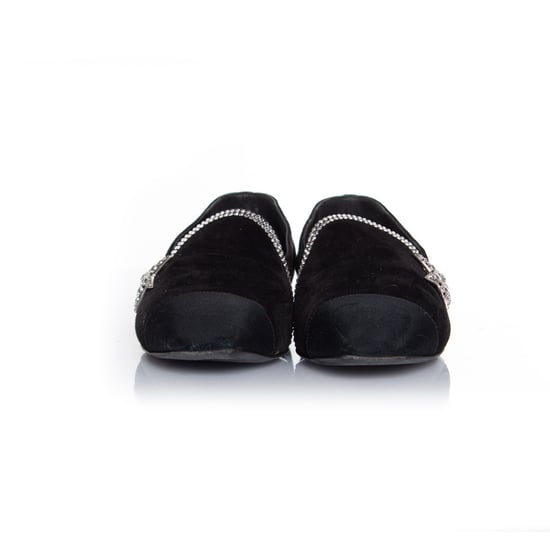 Chanel Loafer aus schwarzem Wildleder mit Kometenstern-Motiv - Image 5