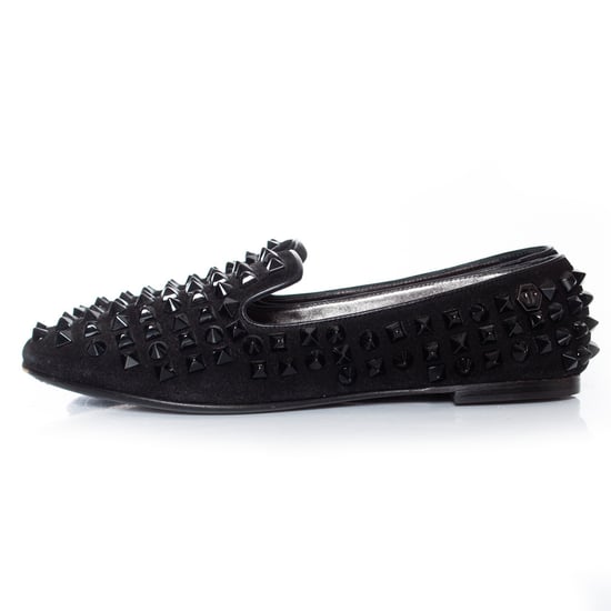 Philipp Plein Wildleder-Nietenloafer in Schwarz - Image 2
