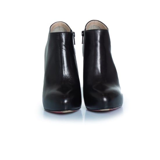 Schwarze Leder-Ankle-Boots von Christian Louboutin - Image 3