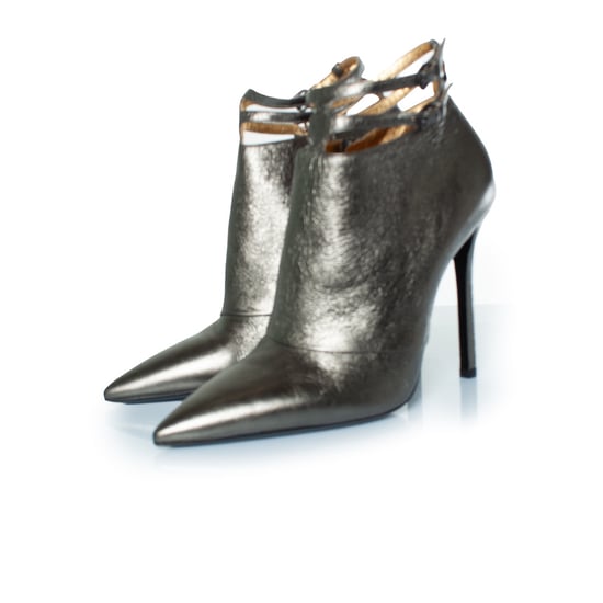Bottega Veneta Stiefeletten aus Metallic-Leder - Image 2