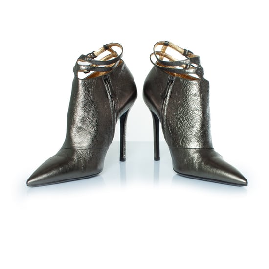 Bottega Veneta Stiefeletten aus Metallic-Leder - Image 4