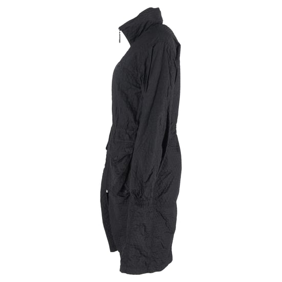 Louis Vuitton Strukturierte Lange Jacke aus schwarzem Nylon - Image 2