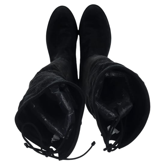 Stuart Weitzman Lowland Stretch Overknee-Stiefel aus schwarzem Wildleder - Image 3