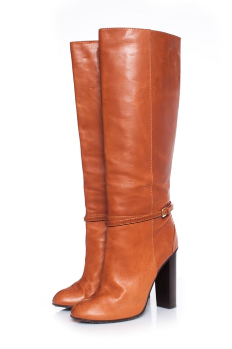 Dsquared2 braune Lederstiefel. - Image 1