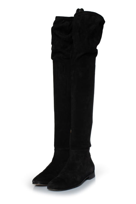 Jimmy Choo Overknee-Stiefel „Milan“ in Schwarz - Image 1
