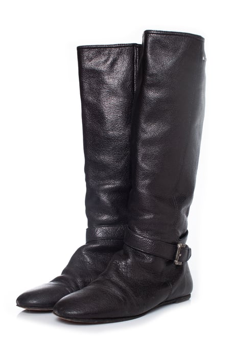 Burberry braune Lederreitstiefel - Image 1