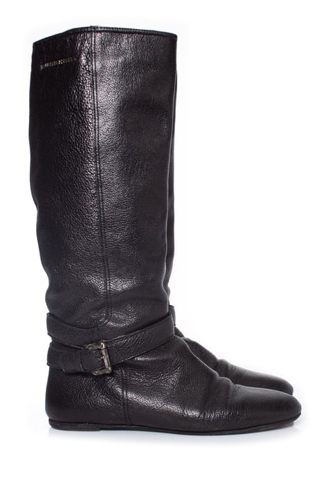 Burberry braune Lederreitstiefel - Image 5
