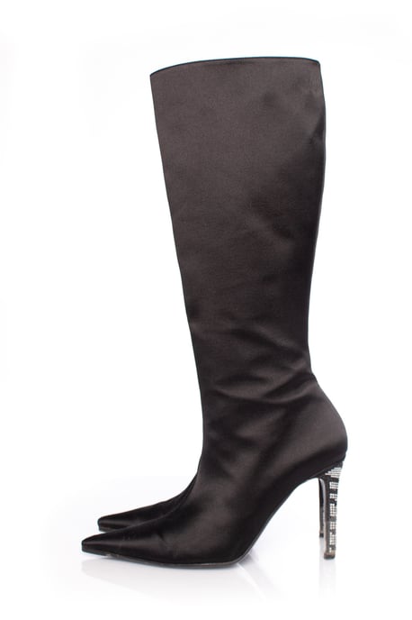Valentino Garavani Satinstiefel mit spitzer Zehenpartie - Image 2
