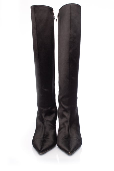 Valentino Garavani Satinstiefel mit spitzer Zehenpartie - Image 3