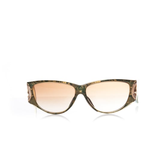 Christian Dior Vintage-Sonnenbrille in Grün und Gold. - Image 2