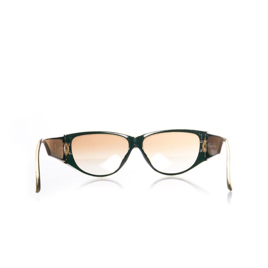 Christian Dior Vintage-Sonnenbrille in Grün und Gold. - Image 4