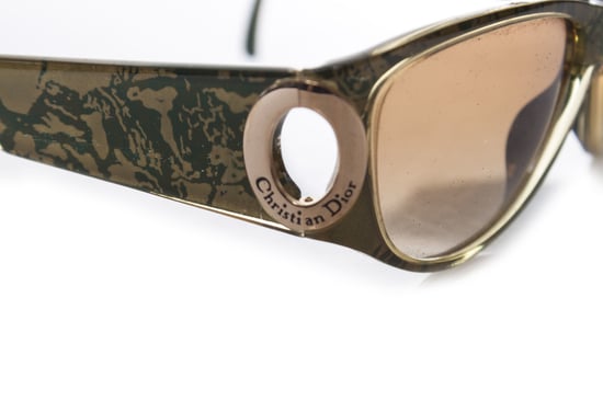 Christian Dior Vintage-Sonnenbrille in Grün und Gold. - Image 6