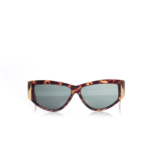 Rechteckige Sonnenbrille von Gianni Versace im Schildpatt-Design. - Image 1