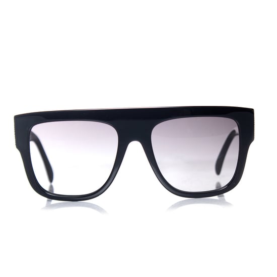 Azzedine Alaia Schwarze rechteckige Sonnenbrille mit Farbverlauf - Image 2