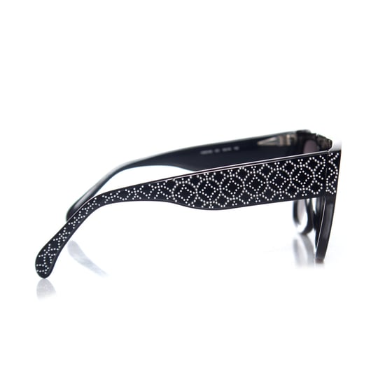 Azzedine Alaia Schwarze rechteckige Sonnenbrille mit Farbverlauf - Image 3