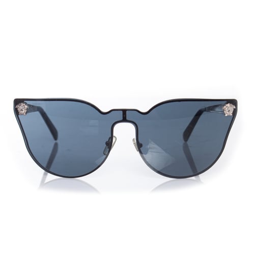 Versace Schwarze Katzenaugen-Medusa-Sonnenbrille - Image 1