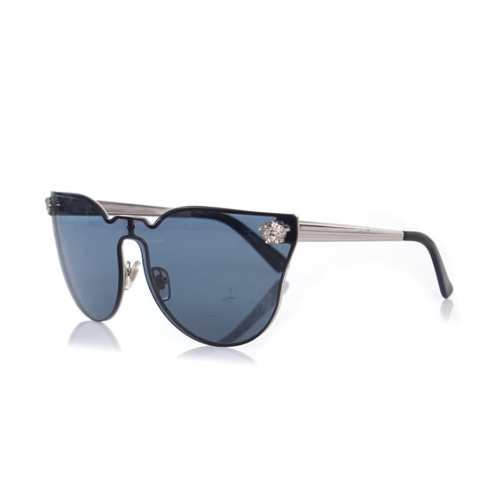 Versace Schwarze Katzenaugen-Medusa-Sonnenbrille - Image 2