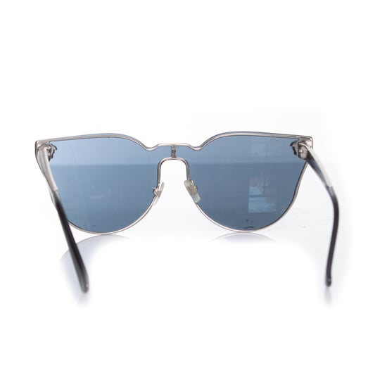 Versace Schwarze Katzenaugen-Medusa-Sonnenbrille - Image 4