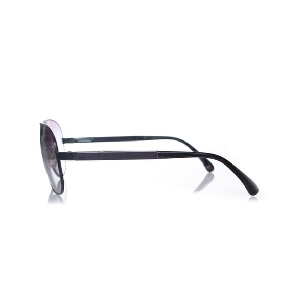 Chanel Aviator Sonnenbrille in Schwarz - Image 5