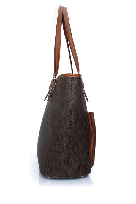 Michael Kors Jet Set Canvas-Logo-Shopper - Image 4