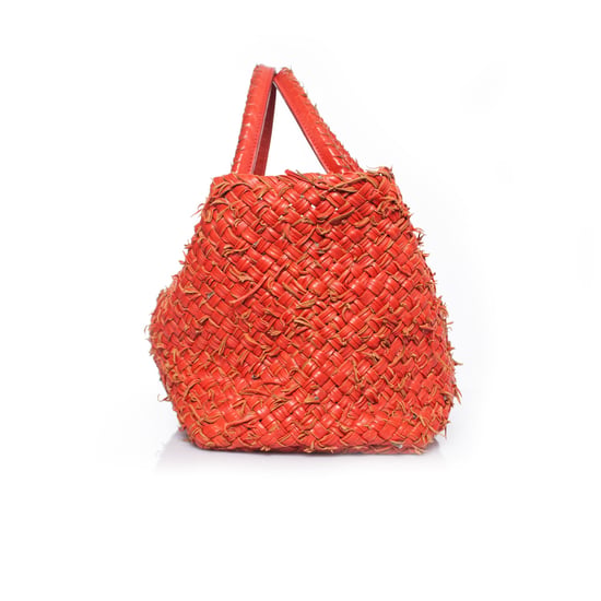 Bottega Veneta rote Cabas-Tasche mit Etui. - Image 4