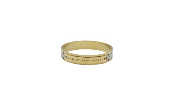 Marc by Marc Jacobs Logo-Plakette Armreif aus Goldmetall - Image 4
