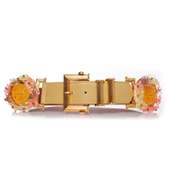 Gianni Versace Gürtel mit floralen Medusa-Applikationen - Image 1