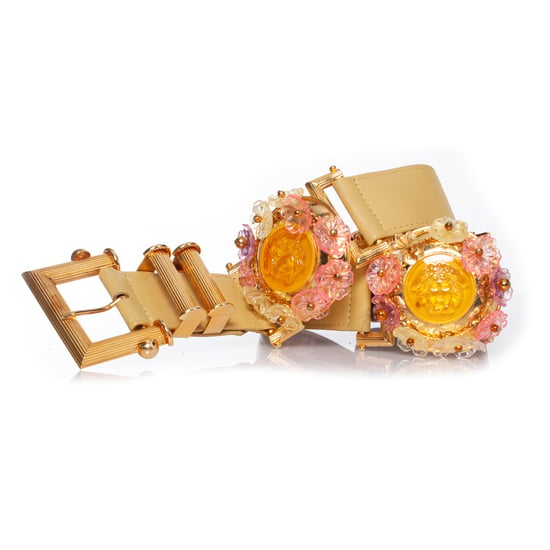 Gianni Versace Gürtel mit floralen Medusa-Applikationen - Image 3