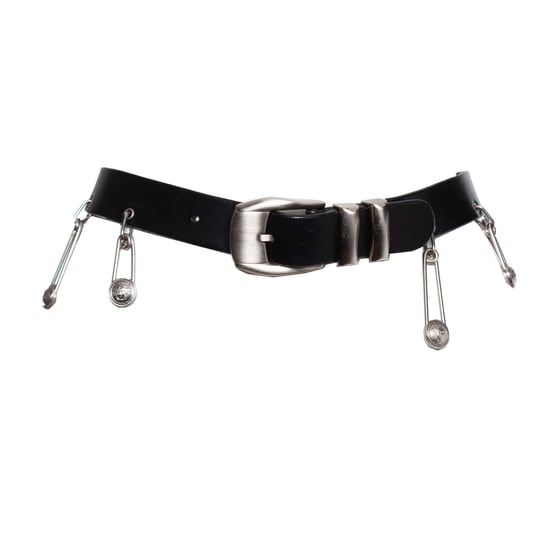 Gianni Versace Gürtel mit silbernen Sicherheitsnadeln - Image 1