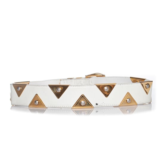 Gianni Versace Gürtel mit goldenen Dreieckapplikationen - Image 2