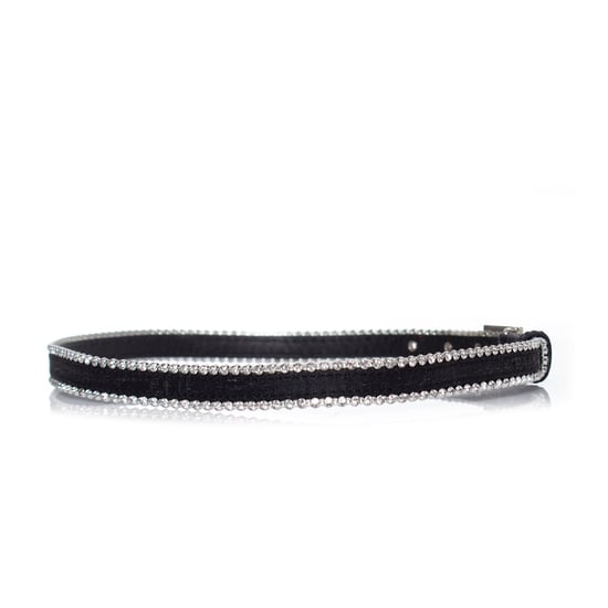 Gianni Versace Canvas-Gürtel mit Medusa-Motiv und Strass - Image 4