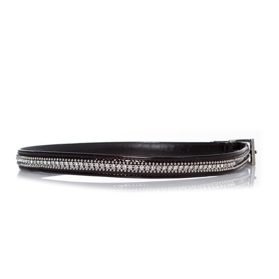 Gianni Versace Lackledergürtel mit Strasssteinen - Image 4