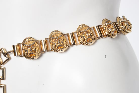 Gianni Versace Goldfarbener Ketten-Theatergürtel - Image 4