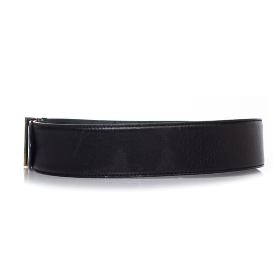 Schwarzer Ledergürtel von Gianni Versace mit Medusa-Schnalle - Image 4