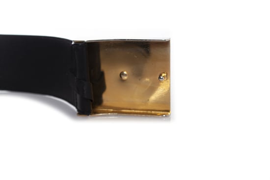 Schwarzer Ledergürtel von Gianni Versace mit Medusa-Schnalle - Image 6