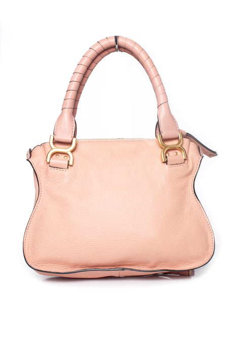 Kleine Marcie-Ledertasche von Chloe in Fallow Pink - Image 2