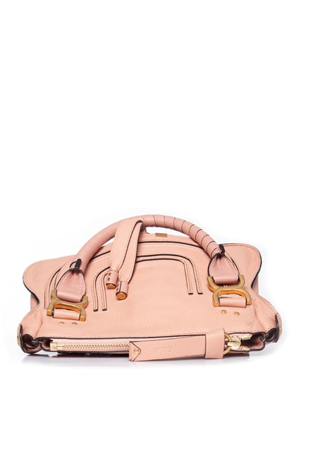 Kleine Marcie-Ledertasche von Chloe in Fallow Pink - Image 6