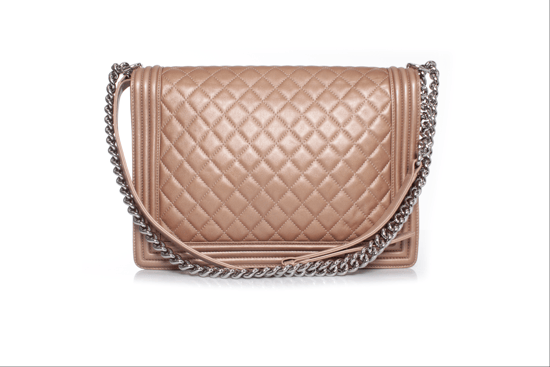 Chanel große Boy Bag aus Metallic-Leder - Image 2